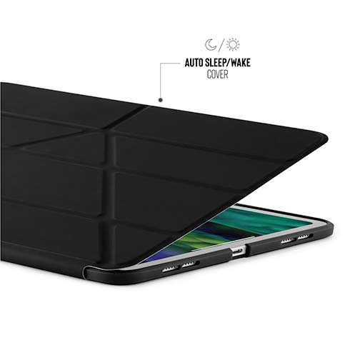 Pipetto pouzdro Origami Case pro iPad Air 10.9" 2022/2020/ iPad Air 11" M2 - Black