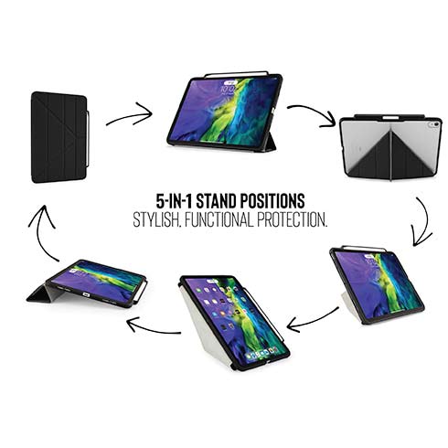 Pipetto puzdro Origami Pencil Case pre iPad Air 11" M1/M2/M3 - Black