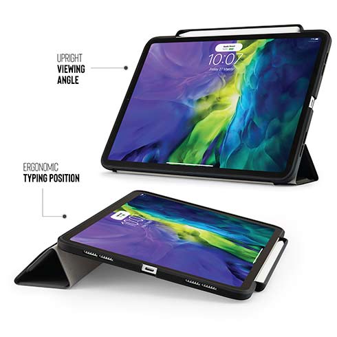 Pipetto puzdro Origami Pencil Case pre iPad Air 11" M1/M2/M3 - Black