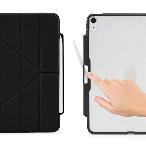 Pipetto puzdro Origami Pencil Case pre iPad Air 11" M1/M2/M3 - Black