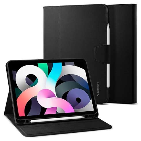 Spigen puzdro Liquid Air Folio Case pre iPad Air 11" M1/M2/M3 – Black