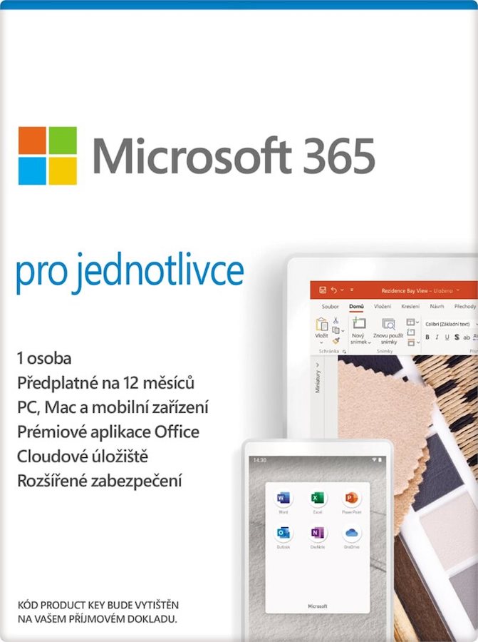Microsoft 365 pro jednotlivce (el. licence)