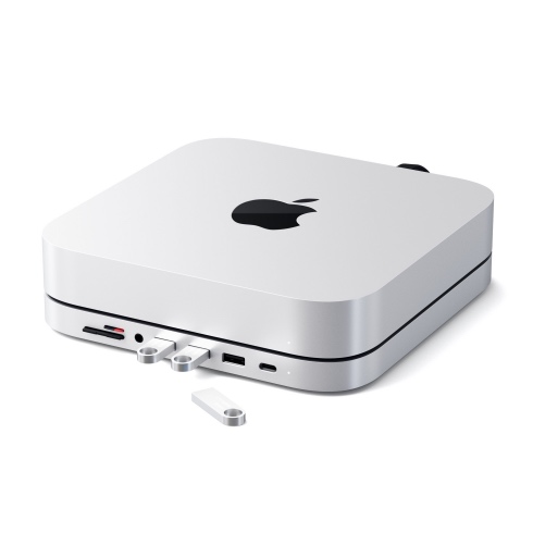 Satechi USB-C Aluminium Stand & Hub pro Mac Mini-Silver