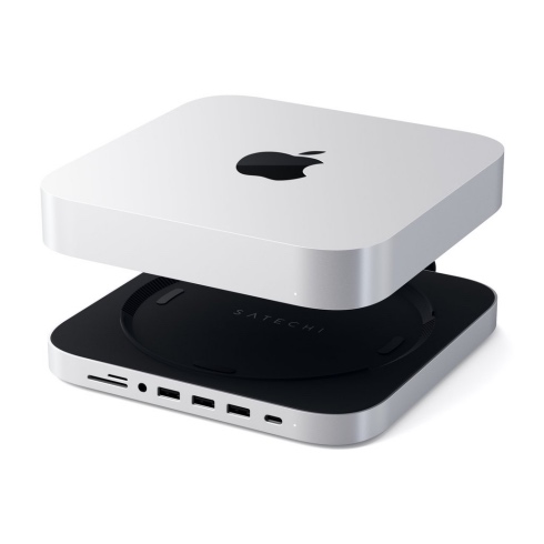 Satechi USB-C Aluminium Stand & Hub pro Mac Mini-Silver