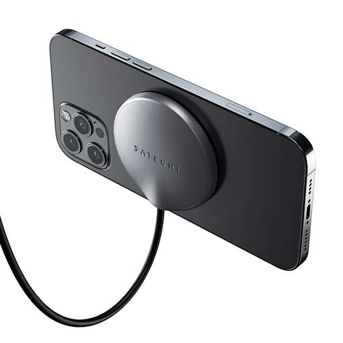 Satechi USB-C Wireless Magnetic Charging Cable - Space Gray