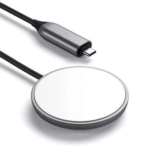 Satechi USB-C Wireless Magnetic Charging Cable - Space Gray