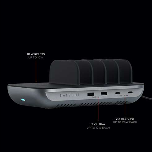 Satechi Dock5 Multi Device Charging Station - Space Grey