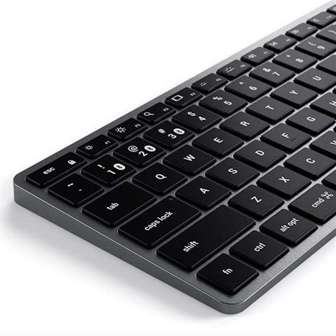 Satechi klávesnica Slim X1 Bluetooth Backlit Keyboard - Space Gray