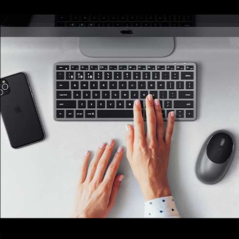 Satechi klávesnica Slim X1 Bluetooth Backlit Keyboard - Space Gray