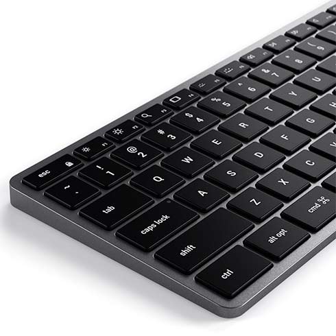 Satechi klávesnica Slim W3 Wired Backlit Keyboard - Space Gray