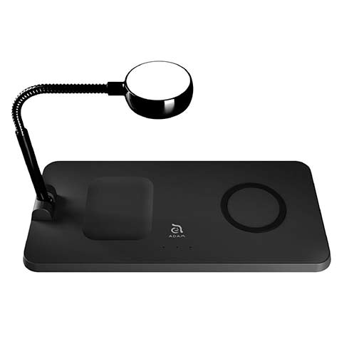 Adam Elements Omnia Q3 3-in-1 Wireless Charger + 24W charger - Black
