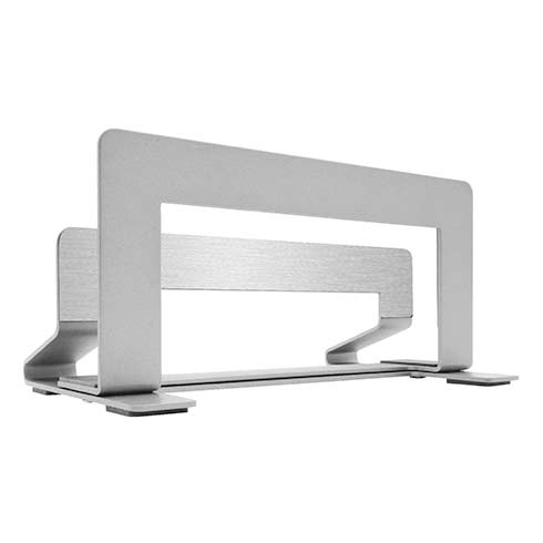 Macally stojan Vertical laptop stand-Silver Aluminium