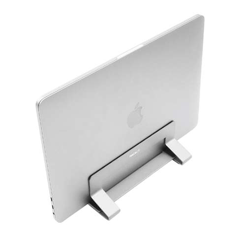 Macally stojan Vertical laptop stand-Silver Aluminium