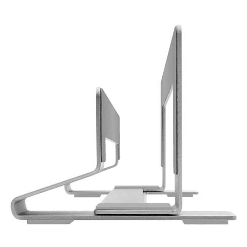 Macally stojan Vertical laptop stand-Silver Aluminium