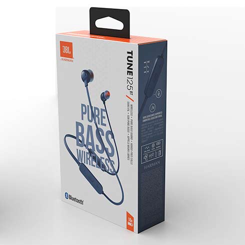 JBL Tune 125BT Blue slúchadlá