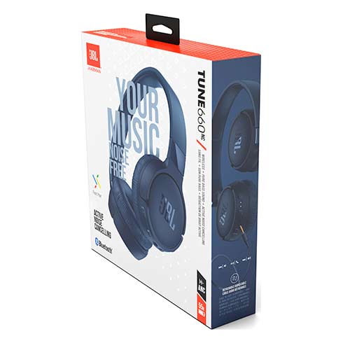 JBL Tune 660BTNC Blue slúchadlá