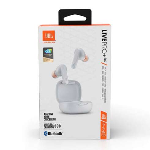 JBL Live Pro + TWS White slúchadlá
