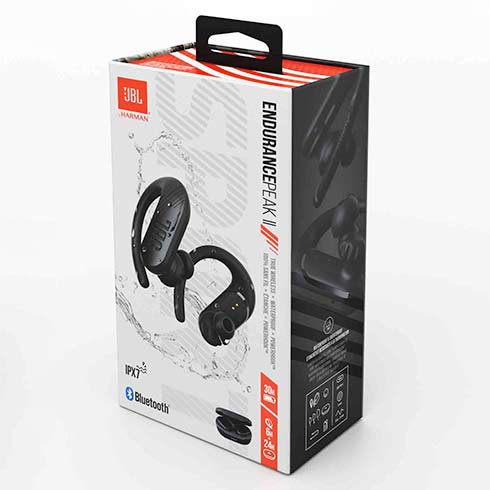 JBL Endurance Peak II Black slúchadlá