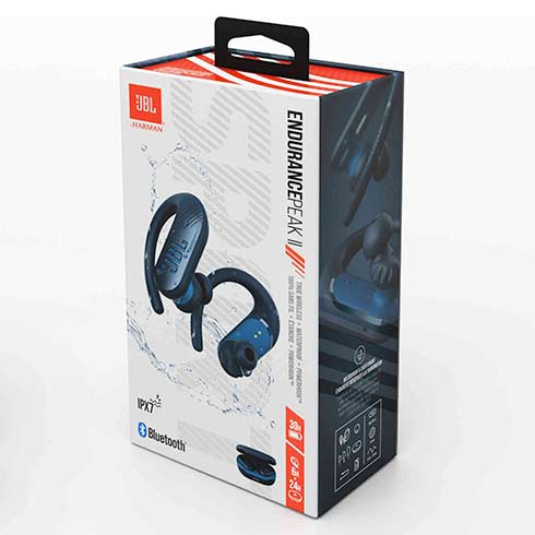JBL Endurance Peak II Blue slúchadlá