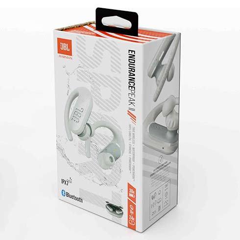 JBL Endurance Peak II White slúchadlá