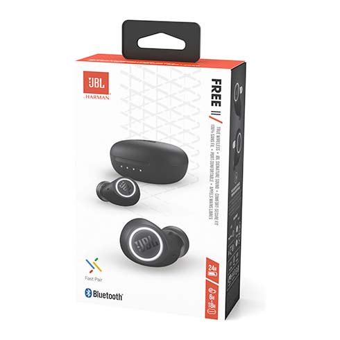 JBL Free II Black slúchadlá