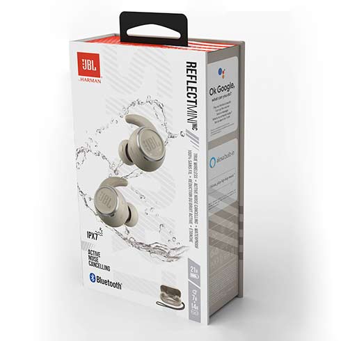 JBL Reflect Mini NC White slúchadlá
