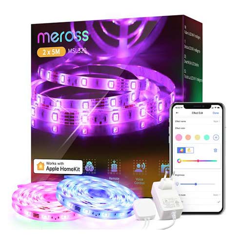 Meross Smart WiFi LED pásek s RGB (2x5m = 10m)