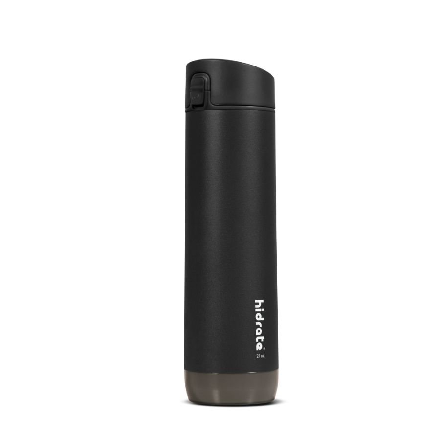 HidrateSpark - nerezová chytrá lahev, 620 ml, Bluetooth tracker, černá