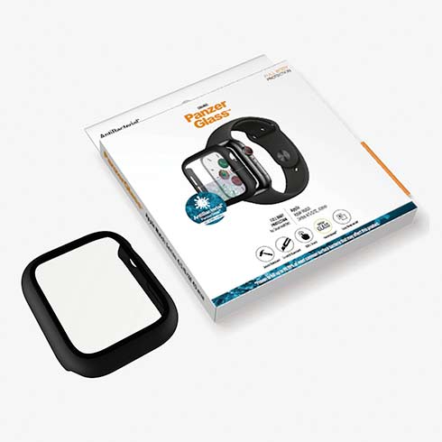PanzerGlass ochranné sko Full Body AB pre Apple Watch 4/5/6/SE 40mm - Black Frame