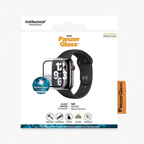 PanzerGlass ochranné sko Full Body AB pre Apple Watch 4/5/6/SE 40mm - Clear
