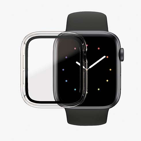 PanzerGlass ochranné sko Full Body AB pre Apple Watch 4/5/6/SE 44mm - Clear