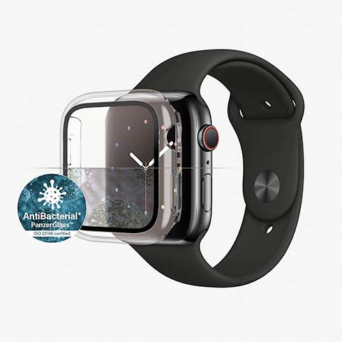 PanzerGlass ochranné sko Full Body AB pre Apple Watch 4/5/6/SE 44mm - Clear