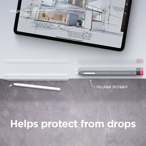 Elago kryt Classic Pencil Case pre Apple Pencil 2nd Gen & Pencil Pro - Dark Grey