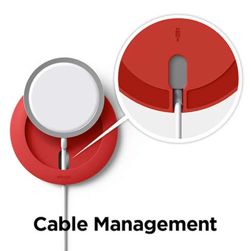 Elago MS Charging Pad pre MagSafe - Red