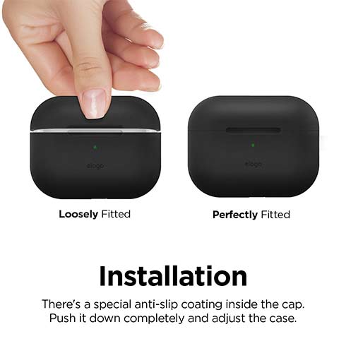 Elago Airpods Pro Silicone Case - Black