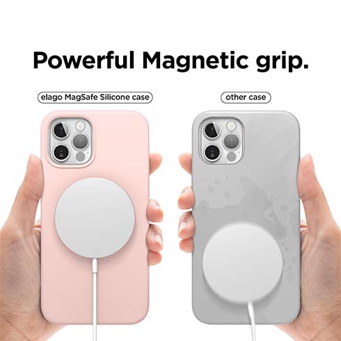 Elago kryt Silicone Case Magsafe pre iPhone 12/12 Pro - Lovely Pink