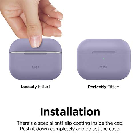 Elago Airpods Pro Silicone Case - Lavender Gray