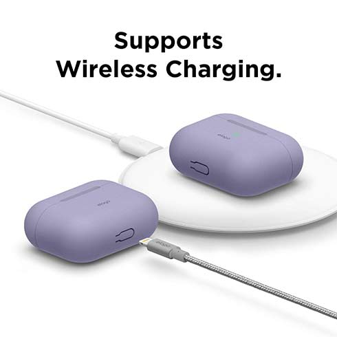 Elago Airpods Pro Silicone Case - Lavender Gray
