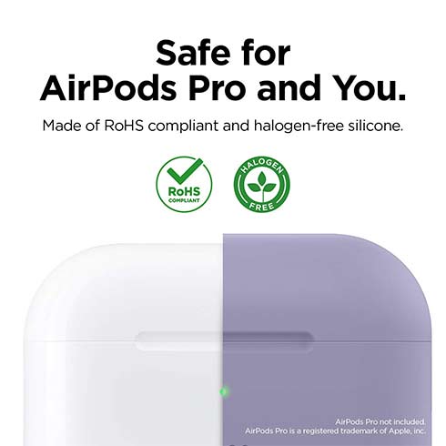 Elago Airpods Pro Silicone Case - Lavender Gray