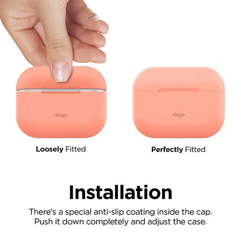 Elago Airpods Pro Silicone Case - Peach