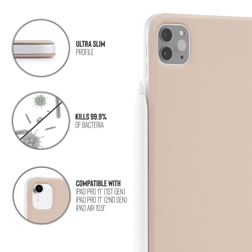 Pipetto pouzdro Origami Folio Case pro iPad Pro 11" 2022 / iPad Air 2022/ iPad Air 11" M2 - Dusty Pink