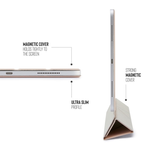 Pipetto pouzdro Origami Folio Case pro iPad Pro 11" 2022 / iPad Air 2022/ iPad Air 11" M2 - Dusty Pink