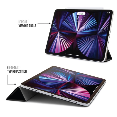 Pipetto pouzdro Origami Folio Case pro iPad Pro 11" 2022/2021/ iPad Air 10,9" 2022/ iPad Air 11" M2 - Black