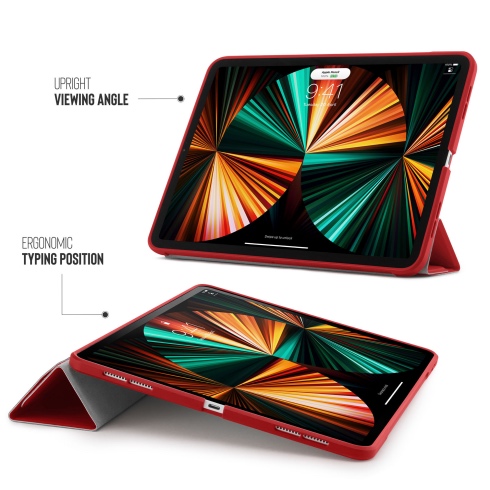 Pipetto pouzdro Origami TPU Case pro iPad Pro 11" 2022-2021 - Red