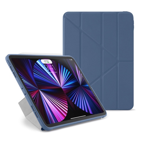 Pipetto pouzdro Origami TPU Case pro iPad Pro 11" 2022 - 2021 - Navy Blue