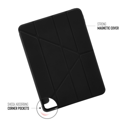 Pipetto pouzdro Origami TPU Case pro iPad Pro 11" 2022 - 2021 - Black
