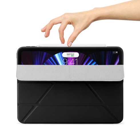 Pipetto pouzdro Origami TPU Case pro iPad Pro 11" 2022 - 2021 - Black