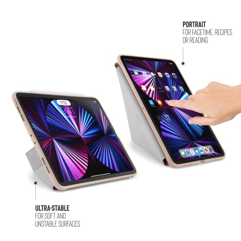 Pipetto pouzdro Origami TPU Case pro iPad Pro 11" 2022 - 2021 - Dusty Pink