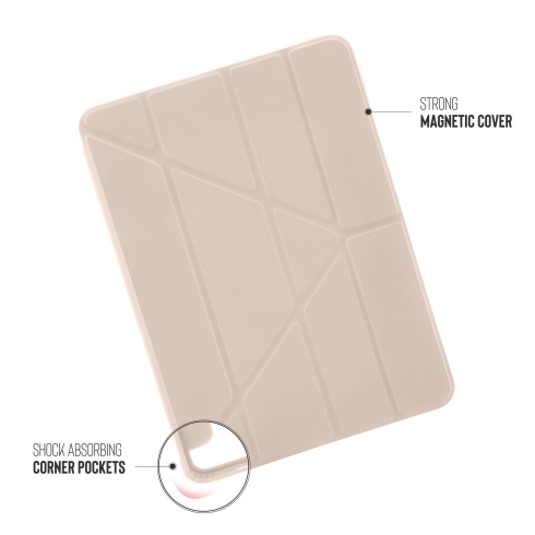 Pipetto pouzdro Origami TPU Case pro iPad Pro 11" 2022 - 2021 - Dusty Pink