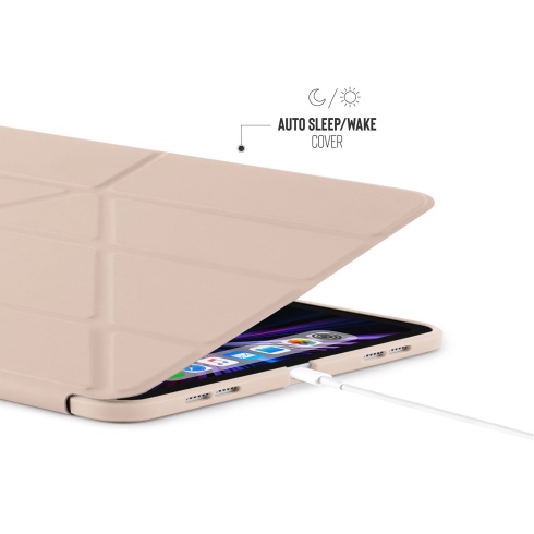 Pipetto pouzdro Origami TPU Case pro iPad Pro 11" 2022 - 2021 - Dusty Pink